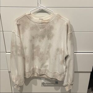 Soft A&F Collection Garment Dyed Cropped Crew Sweatshirt